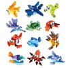 Party Favors for Kids Goodie Bags ,12PCS Mini Building Blocks Ocean Animal, Sea Creatures Building Blocks Set，Building Sets Stem Toys for Birthday Party Gift,Goodie Bags, Prize,Cake Topper