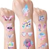 Era's Party Temporary Tattoos for Fans - 8 Sheets 200 Styles Iridescent Music Themed Birthday Party Decorations Female Pop Singer Album Hand Face Fake Tattoo Stickers for Concert Decor Favors Supplies