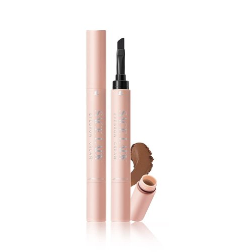 SACE LADY Long Lasting Eyebrow Cream, Waterproof Eyebrow Tinted Gel Corrector with Brush 2 in 1 Eye Makeup, Pigmented Intense Brow Color Powder Cream, 0.053 Fl Oz (01 Light Brown)