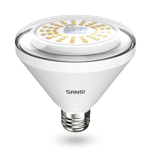 SANSI 200W Equivalent LED Grow Light Bulb, BR30 24W Full Spectrum Grow Bulb with 120° Wide Beam A...