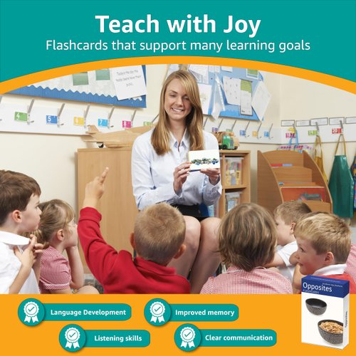 Opposites Matching Flash Cards | 40 Language Builder Picture Cards | Picture Cards for Speech Therapy | ABA Therapy Materials | ESL Games | Toddler Flash Cards | Flash Cards for Kids | Therapy Game