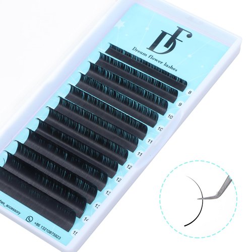 DF touchjoy Lash Extension Volume Eyelashes Extensions 0.07 C 20-25mm Lash Tray Individual lash Extensions Classic Lash Extensions Soft Matte Black Single Lashes for Professional Salon Use