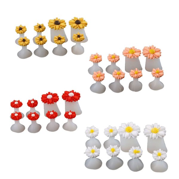 32Pcs/SET Toe Silicone Separator Nail Art DIY Tool Pedicure Flower Waterdrop Crystal Diamond Pearl Separator Foot Care Tools