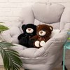 WENMOTDY Super Color Teddy Bear Stuffed Animals Plush Toy for Children Girlfriend Family Chocolate 14 inch