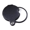 Saflyse 60 mm Diameter 10X Mini Glass Lens Reading Magnifying Glass Magnifier Watchmaker's Magnifier with PU Leather Cover â€“ Black