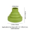 Hair Diffuser Attachment for Hair Dryer Travel Collapsible Portable Diffuser for Curly Hair Women .Airflow Attachment for Salon or Home Use with Nozzle 1.65-1.9In (cyan)