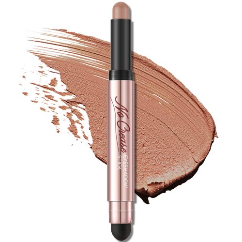 FOCALLURE No Crease Eyeshadow Stick, Creamy Eye Shadow Stick, Matte & Shimmer Eyeshadow Pencil, Smudge-proof, Built-in Smudger, APPLE ON MY EYES