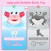 Gigilli Crab Baby Girl Bath Toys, Rechargeable Bath Bubble Machine for Toddlers Valentines Day Gifts, Bathtub Bubble Maker with Music Control for Kids Ages 1-3 6-12 12-18 Months Birthday Gifts