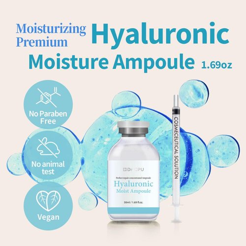 Dr.CPU Hyaluronic moisturizer ampoule dry skin face neck woman hyaluronic acid hydrating serum Korean Beauty skincare 1.69oz