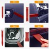 GOOACC 6PCS Auto Trim Removal Tool Kit No-Scratch Tool Kit for Car Audio Dash Window Molding Fastener Remover Tool Kit-Red