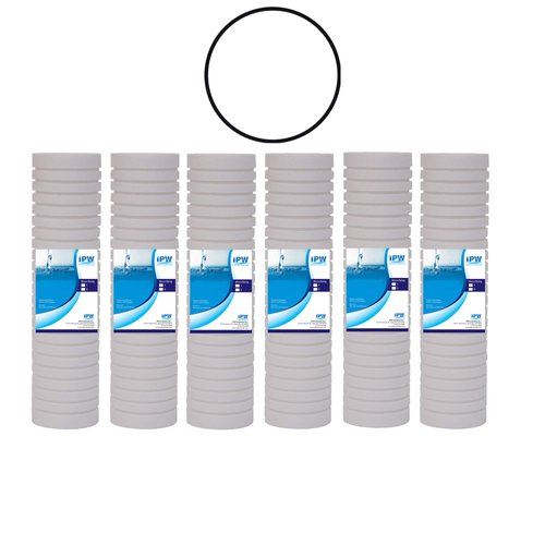 IPW Industries | Grooved Sediment Water Replacement Filter Set for Whirlpool (WHKF-GD05) & Aqua-Pure AP110 Whole House Water Filtration