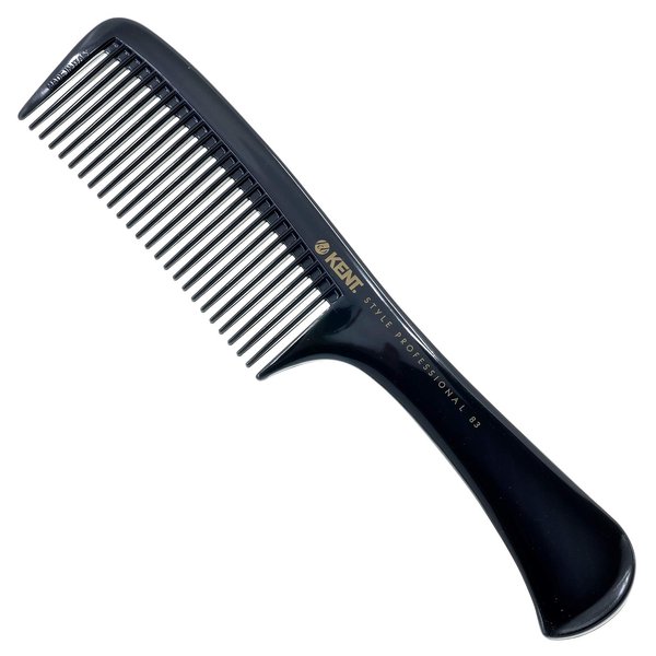Kent SPC83 Salon-Style Barber Comb and Dressing Cutting Detangler Comb with Wide Teeth - Professional Barber Wide Tooth Comb for Styling for Medium and Thick - Kent Quality Barber Supplies