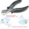 BLUPLE Fusion Bond Crusher Tool for Keratin Hair Extensions Pliers for Micro Rings Beads, Black Hair Extensions opener and Removal Tool, Professional Hair Extension Tool (1pc Black)