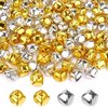 Augshy 100 Pieces Jingle Bells 4/5Inch Craft Bell Bulk for Christmas Home and Pet Decorations Xmas Decor Party Favors Supplies (Gold and Silver)