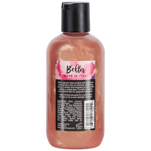 Via Mercato Bella Collection, Hydrates & Invigorates, Shimmer Moisturizer, 200 ML, No. 4 - Pink Grapefruit, Vervain & Cassis