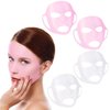 Ideal Swan 4 Pack Reusable Silicon Anti Mask - Wrinkle Silicone Face Mask Holder for Sheet Masks, Moisturizing Facial Mask Cover, Prevent Evaporation, Beauty Face Tool