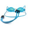 Resurge Sports Anti Fog Racing Swimming Goggles with Quick Adjust Bungee Strap (Blue)