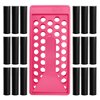YouFuyi 50 Lip Balm Container Kit with Filling Tray and Spatula, Round Tube Refillable Empty Tube 3 Colors, 0.15 oz, BPA Free, for DIY Homemade Lipstick Lipstick (50 black kits,)