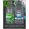DOVE MEN + CARE Body & Face Wash Variety 2-Pack – Extra Fresh + Clean Comfort, Travel Essentials, 3 Oz Ea