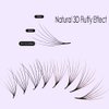 Veritee 1000 fans Camellia Promade Lash Extensions Supplie Fluffy 6D 0.07 Pro Made 8-15mm Lengths for Pre Made Natural Classic Volume and Hybrid Set Premade Lash Fans Eyelash Extensions (D curl, 15mm)