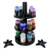 3-Tier Spinning Paint Rack for Tall Pots, 3D Printed Desk Shelf Organizer for Tabletop RPG Miniature Acrylics and Colors, Compatible with Citadel Paints