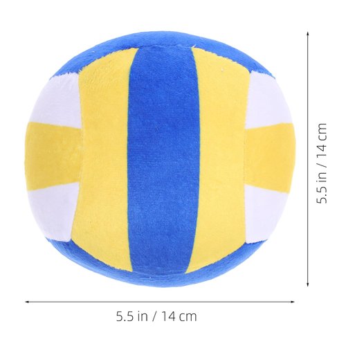 Christmas Decorations Girl Basketball Plush Volleyball Toy Fluffy Stuffed Volleyball Children Volleyball Plush Pillow Stuff Volleyball for Kids Boy Baby Mini Volleyball Baby Toys