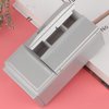 1:12 Dollhouse Miniature Fridge, High Simulation Kitchen Prop Delicate Model Dollhouse Decor, Fridge Refrigerator Accessories, Exquisite Workmanship (Gray)