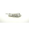 Generic 2 small silver ancient flower leaf metal hair barrette clip for fine thin hair