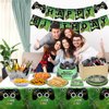 Video Game Party Decorations, Disposable 7” and 9” Plates and Napkins, Tablecloth Video Game Party Set, Gaming Birthday Party Supplies for Boys Teens, 61 PCS