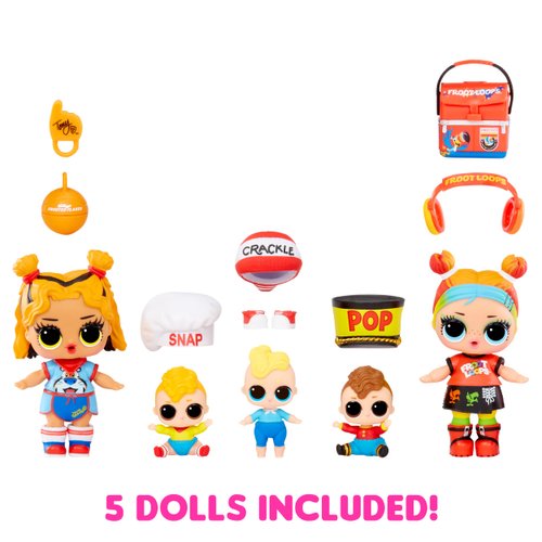 L.O.L. Surprise! Loves Mini Sweets S3 Deluxe- Kellogg's with 4 Dolls, Accessories, Limited Edition Dolls, Candy and Cereal Theme, Kellogg’s Theme, Collectible Dolls- Great Gift for Girls Age 4+