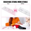 LADYING 2 Sets Nail Painting Practice Stand Acrylic Fake Nail Art Holder For Press Ons Magnetic Nail Display Design Tools Kit Accessories For Home DIY Beginner Salon Supplies（Gradient Pink）