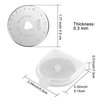 12 Pieces Rotary Cutter Blades Replacement Rotary Blades Round Trimmer Refill Blades in 45 mm Compatible with Fiskars Olfa Rotary Cutter for Quilting Cutting Sewing Crafts, 8 Types