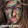 CCbeauty Green Camo Face Paint - St. Patrick's Day Sports Eye Black Stick,Camouflage Hunting Accessories,Sweat Resistant Safe Army Militarty Gamora Makeup for Halloween Costume Cosplay