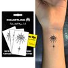 INKARTLINK Semi Permanent Tattoos, 3 Sheets of Small Temporary Tattoos, Adult Art Designs, Party Favors, Waterproof, Realistic, No Adhesive, No Reflective, Lasts 1-2 Weeks (Eye)