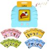 Preschool Audible Talking Flash Cards Electronic Early Education Machine with 112pcs Cards Double-Side Sight Words Learning Resource Interactive Toys Flashcard Toddlers Age 1-6 Years Gift Box (Blue)