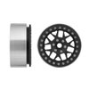 MORLORDY 4PCS RC 2.2 Beadlock Wheels Aluminum Alloy 2.2 inch Wheel Hubs Rims For 1/10 Scale RC Crawler Car SCX10 SCX10 II 90046 SCX10 III AXI03007 D90 TRX4 CC01 Upgrades - Black
