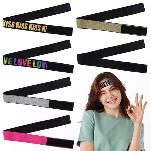 Qianyu 6 PCS Elastic Wig Band Set Adjustable Lace Melting Frontal Grip Hair Headband Nylon No Sli...