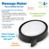Learning Resources Message Maker Recordable Button Bubble - Motivational Messages for Kids, Perfect for Lunch Box Notes from Mom and Dad,Stocking Stuffers for Kids