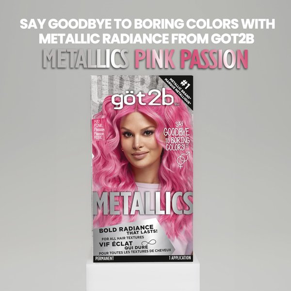 Got2b Metallics, Permanent Hair Color, M87 Pink Passion