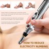 UYGHHK 5-in-1 Massage Acupuncture Pen, Electronic Pain Relief Therapy, Meridian Energy Massager Pen Self Massage Tools Muscle Healing with Massaging Gel