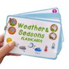 Richardy Weather & Seasons Flashcards Educational Learning Toys Toddlers Kids Learning Pocket Cards Kindergarten Supplies
