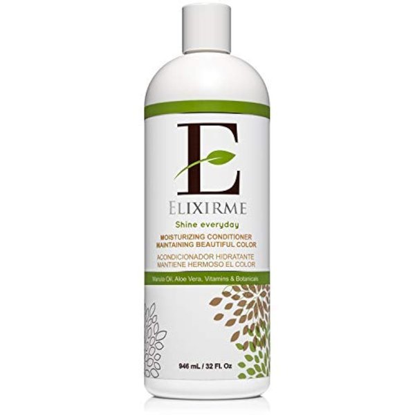 E ELIXIRME SHINE EVERYDAY Moisturizing & Super Detangling Sulfate-Free Conditioner with Natural Avocado Oil, Sweet Almond Oil & Marula Oil. Color Protection