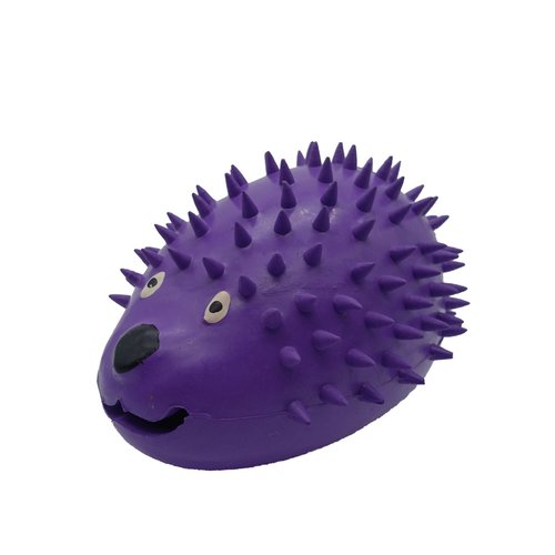 DoggyChewy Rubber Hedgehog Design Dog Treat Dispenser (M), 4.3"