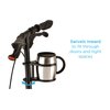 NOVA Medical Products Cup Holder Accessory for Knee Walker, Fits Knee Walker with 1 ½” Tube Diameter, No Assembly, Black, 1 Count (Pack of 1)
