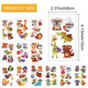 64 Pcs Animals Temporary Tattoos for Kids, Animals Birthday Party Decorations Supplies Favors, Zoo Jungle Animal Fake Tattoo Sticker for Children Boys Girls