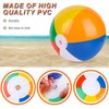 AMOR PRESENT 24PCS Beach Balls for Kids, 8inch Beach Ball Bulk Inflatable Pool Beach Balls Bulk for Beach Summer Swimming Party