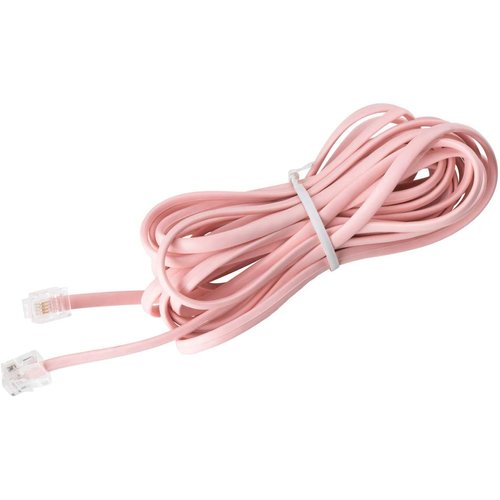 iSoHo Phones: Telephone Cords for Landline Phones – 25FT Phone Cords for Landline Phones to Wall Jack - Superb Sound Quality, Sturdy Materials - Color Ladies Pink - Fits All RJ11 Phone Plug-ins