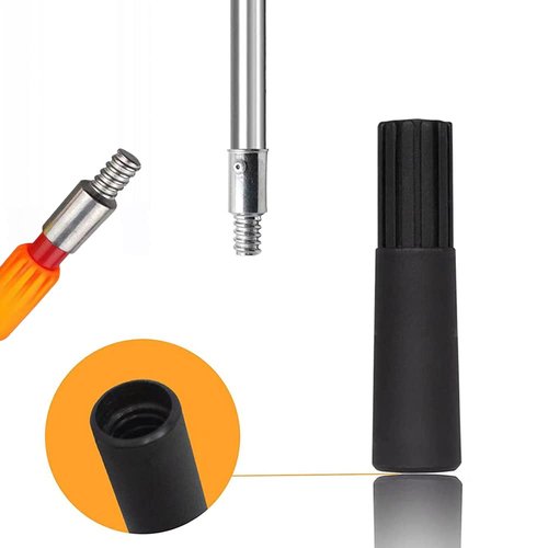 Threaded Tip Replacement - Ultra Threaded Tip Repair Kit - Window Squeegee Adaptor-Metal Threaded Handle Tips for 1" Wood or Metal Poles-3 PC
