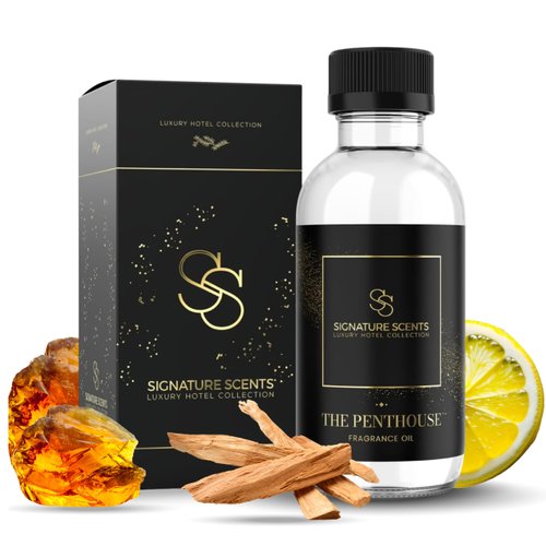 Signature Scents - Luxury Hotel Collection - Hotel Fragrance Oil - Diffuser Oil Blends for Aromatherapy (The Penthouse) 4.05 Fl Oz (120ml)