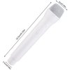 Facmogu 2PCS Fake Microphone Prop, Plastic Realistic Prop Microphone, Pretend Mics Simulate Speech Practice, Mic Prop for Karaoke Costume Role Play Christmas Cosplay Music Birthday Party Favors -White